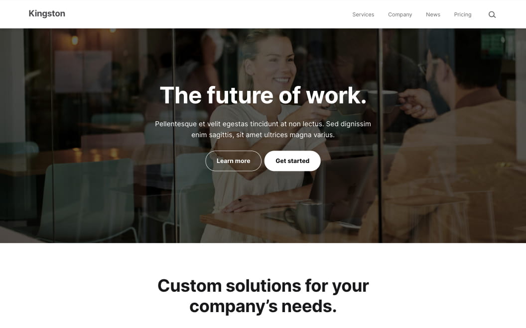 Modern business starter site tailored for startups and entrepreneurs.