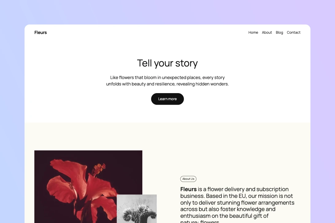 A WordPress website designed using the Twenty Twenty-Five theme, showcasing a professional business layout.