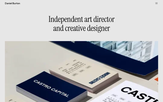 Site screenshot that previews Portfolio 3 preset