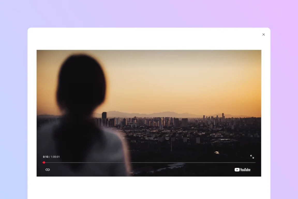 WordPress video lightbox displaying a YouTube video in a popup overlay.