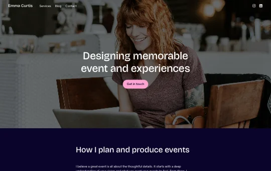 Site screenshot that previews Personal 2 preset