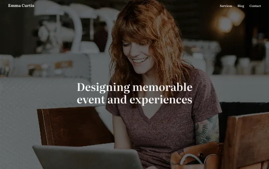 Site screenshot that previews Personal 4 preset
